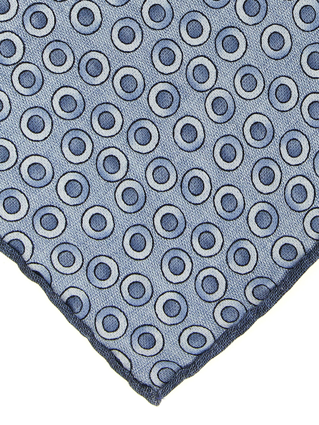 Brunello Cucinelli Blue Silk Pocket Square