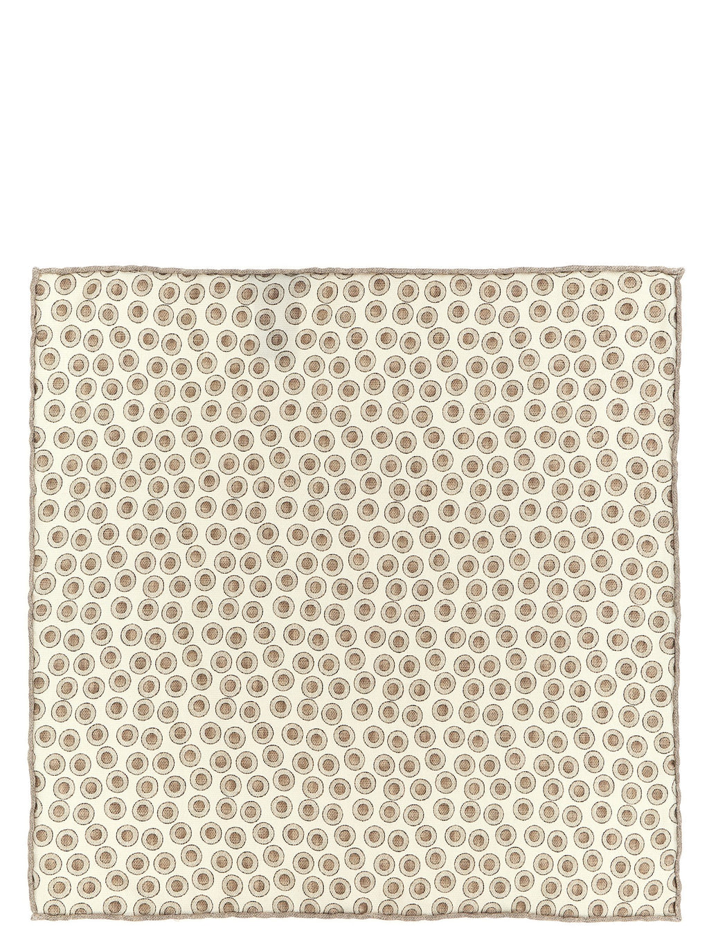 Brunello Cucinelli Beige Silk Foulard