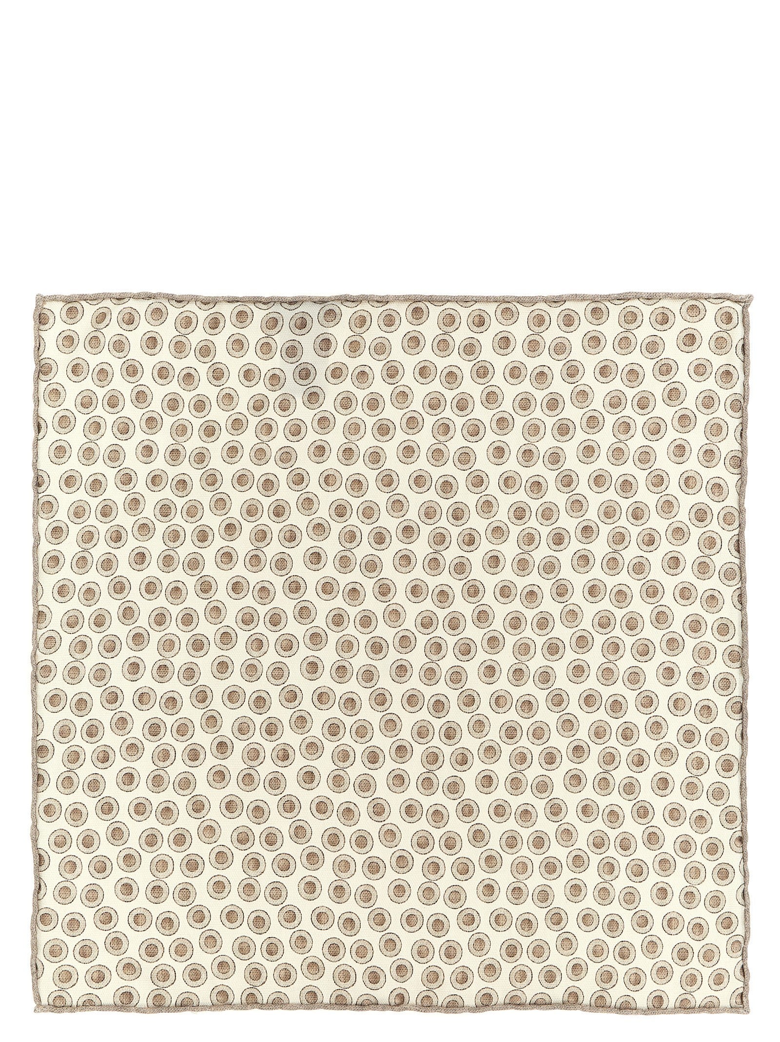 Brunello Cucinelli Beige Silk Foulard