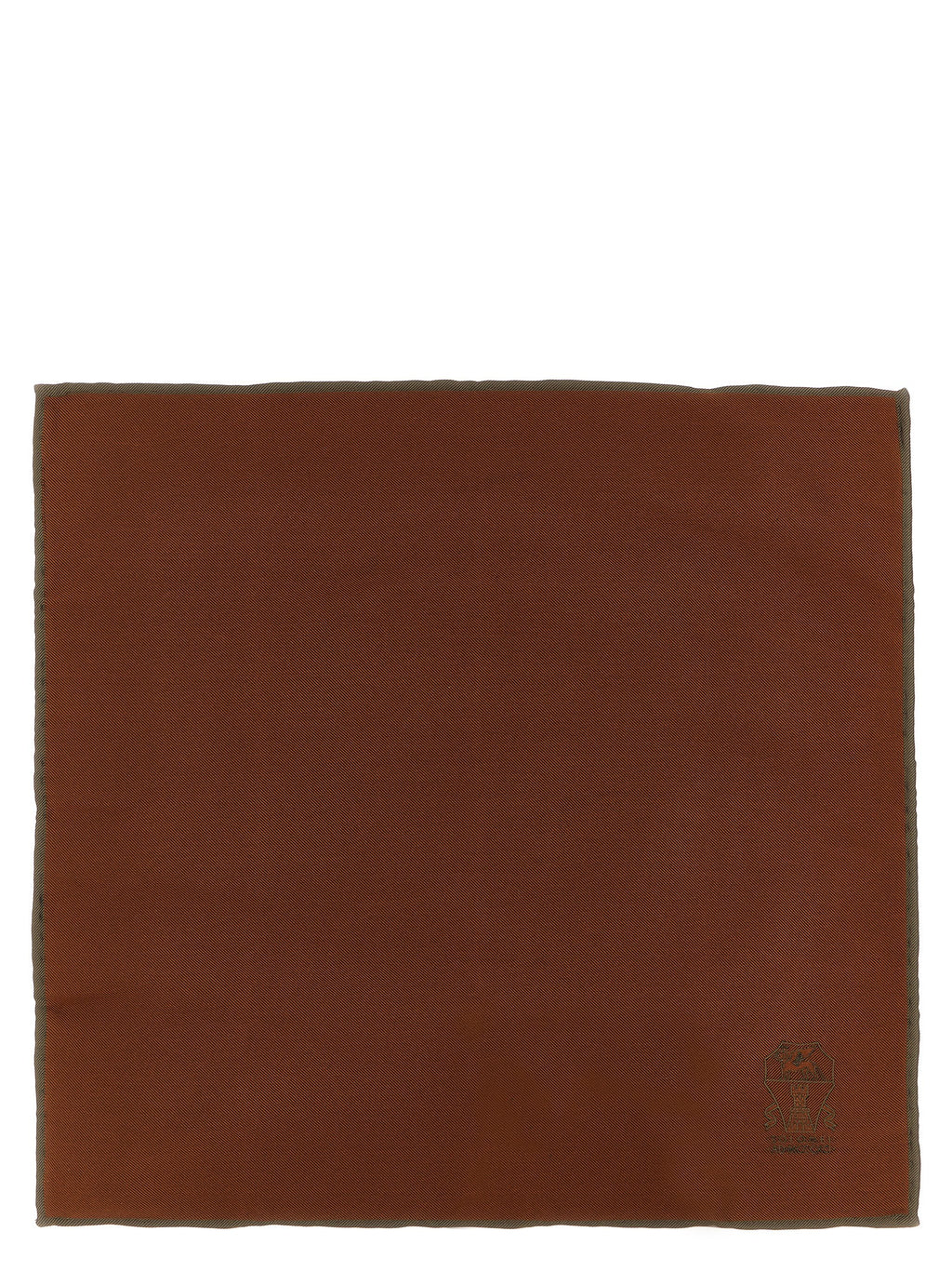 Brunello Cucinelli Brown Silk Scarf