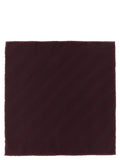 Brunello Cucinelli Bordeaux Silk Pocket Square