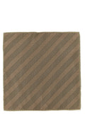 Brunello Cucinelli Beige Silk Pocket Square
