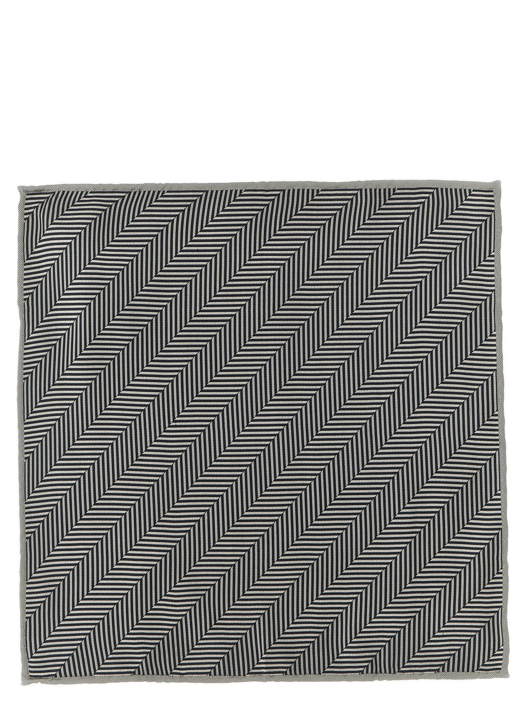 Brunello Cucinelli Gray Silk Pocket Square
