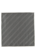Brunello Cucinelli Gray Silk Pocket Square