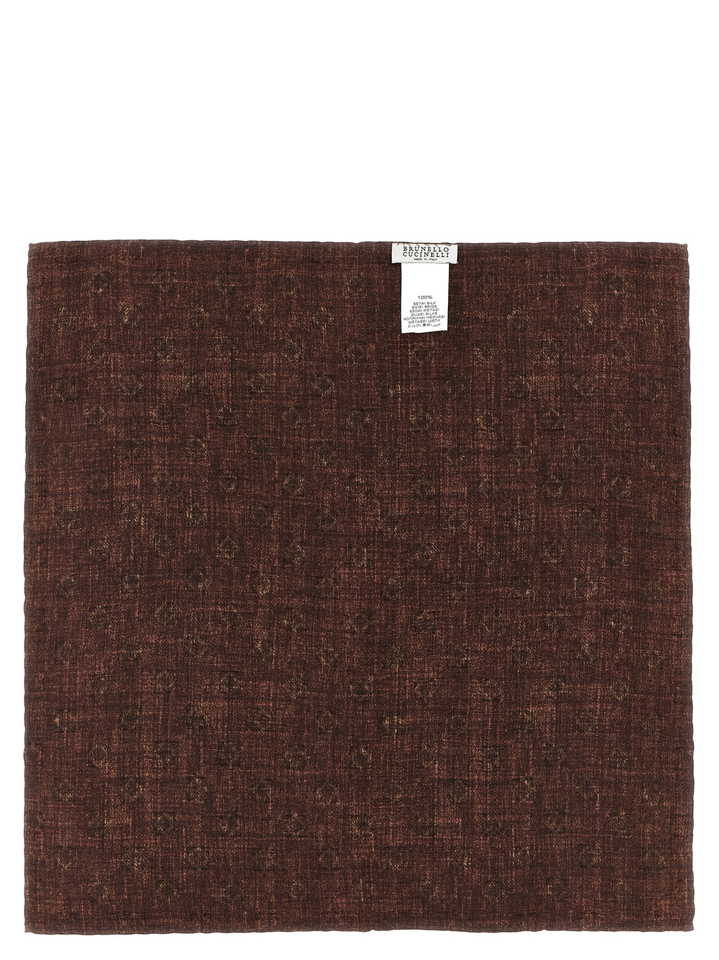 Brunello Cucinelli Multicolor Silk Pocket Square