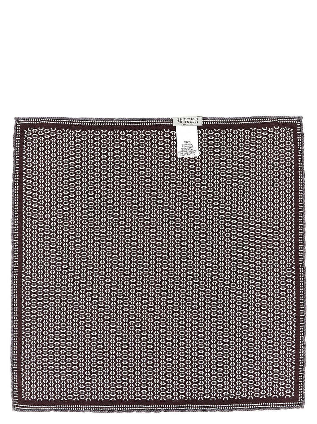 Brunello Cucinelli Multicolor Silk Pocket Square