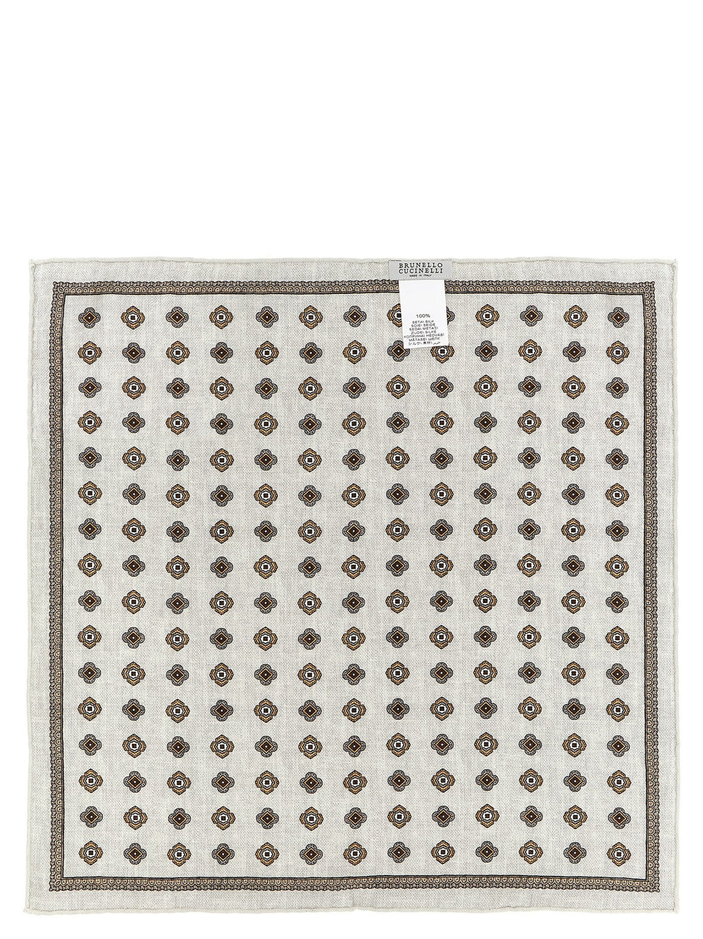 Brunello Cucinelli Multicolor Silk Pocket Square