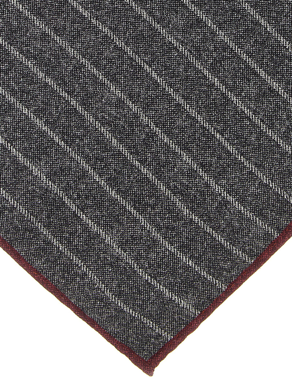 Brunello Cucinelli Gray Silk Pocket Square