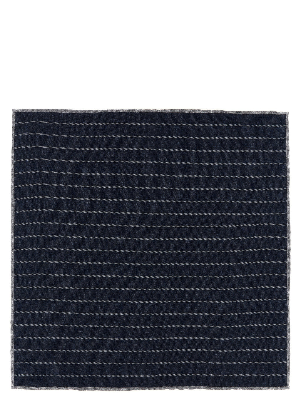 Brunello Cucinelli Blue Silk Pocket Square