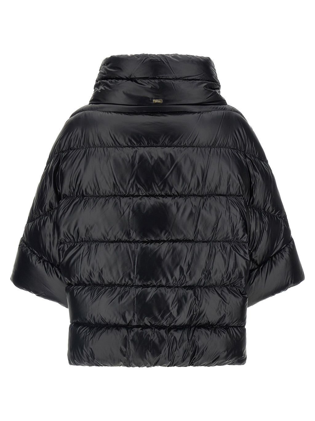 Herno Black Polyamide Coat