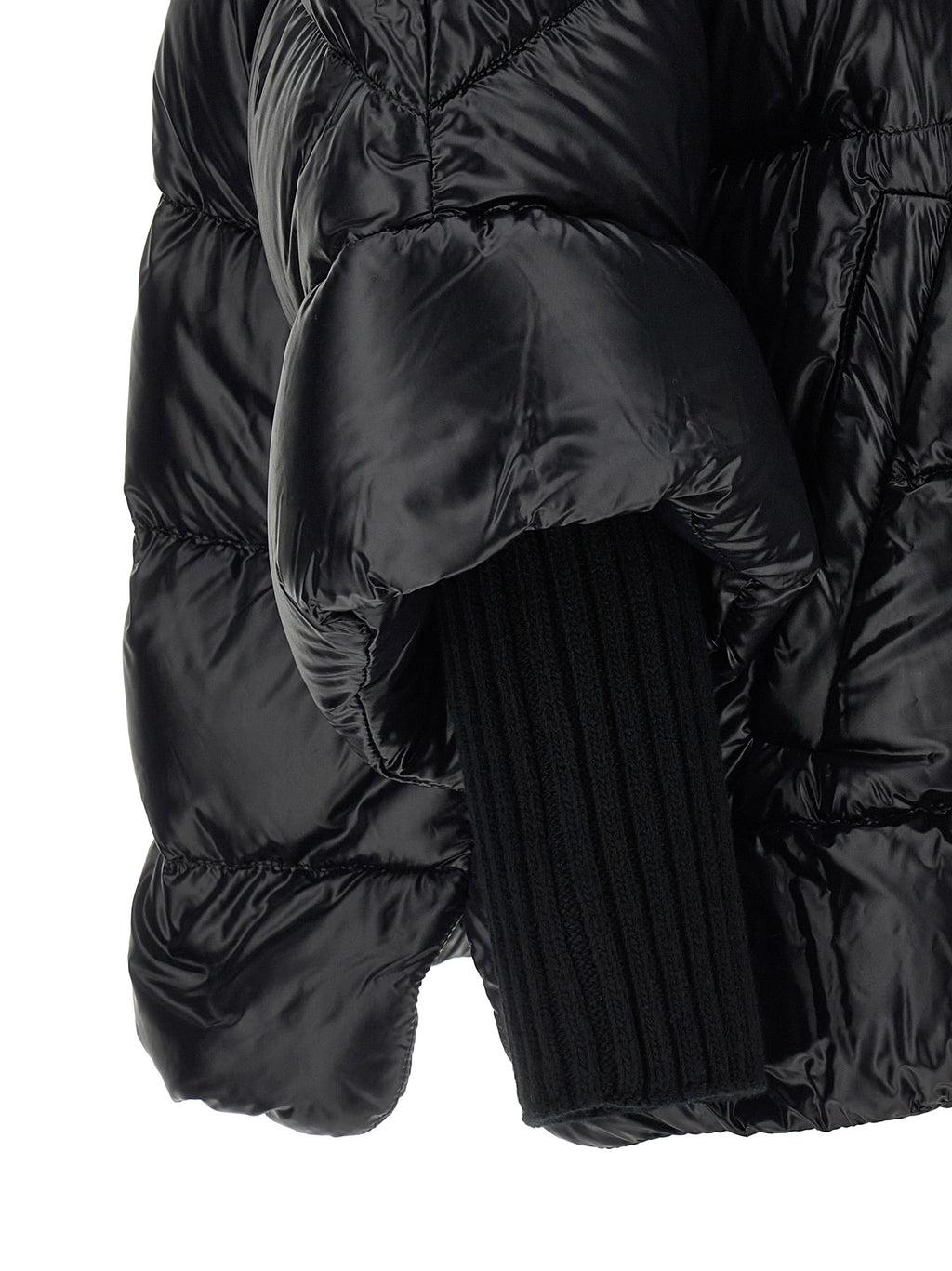 Herno Black Polyamide Coat