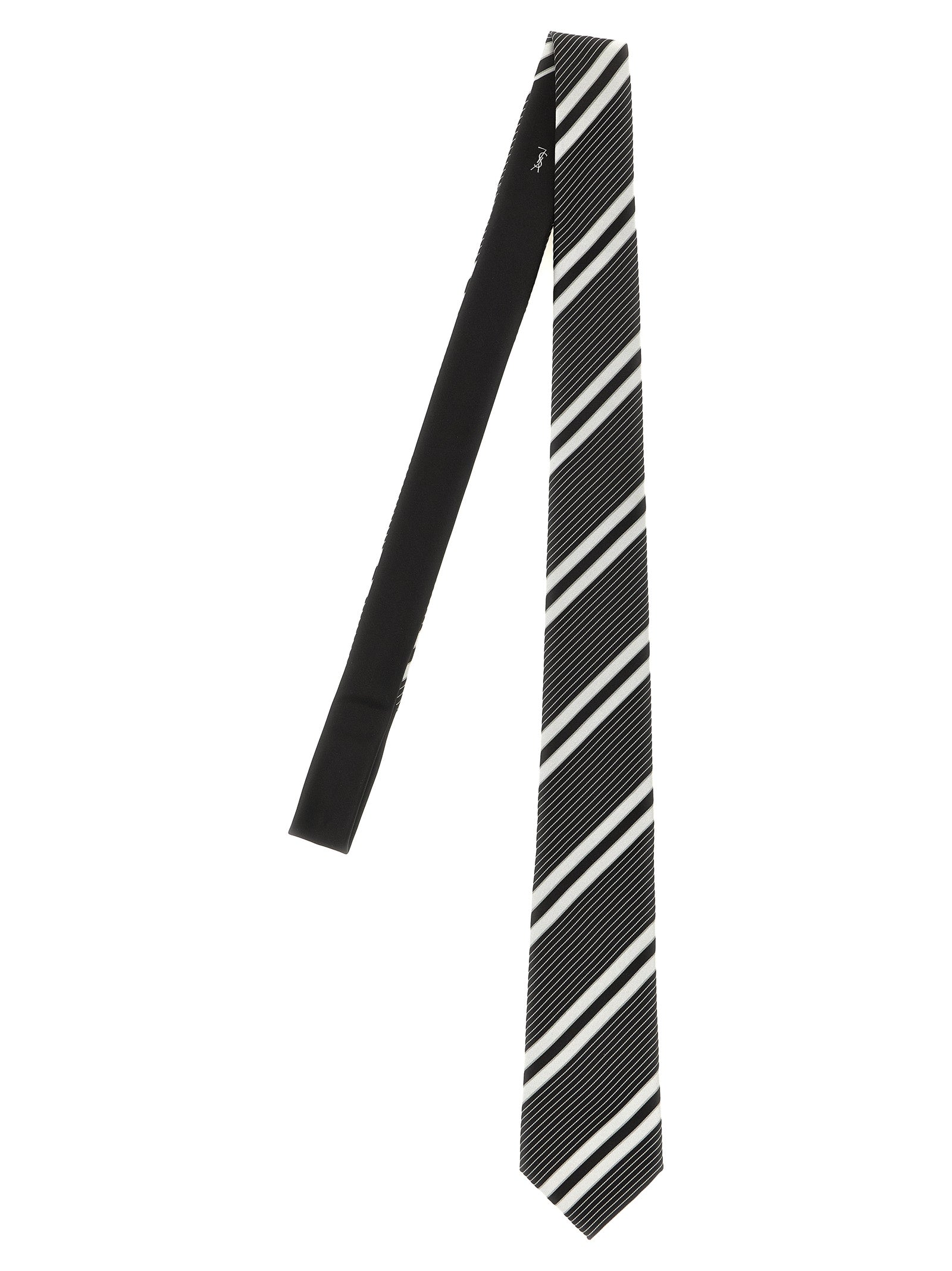 Saint Laurent Bicolor Silk Tie
