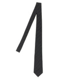 Saint Laurent Gray Silk Tie