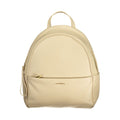 Coccinelle Beige Leather Womens Backpack