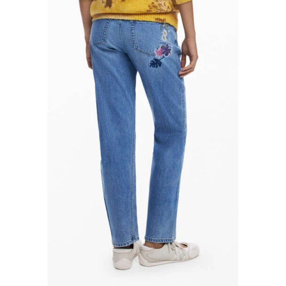 Desigual Blue Cotton Jeans Denim