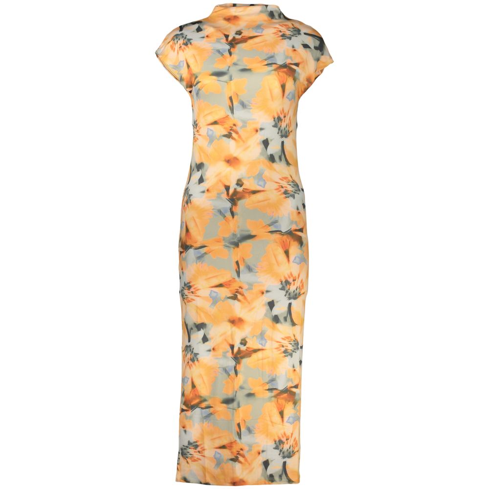 Desigual Orange Elastane Casual Dress
