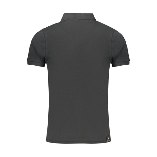 Accademia Militare Black Cotton Polo Shirt