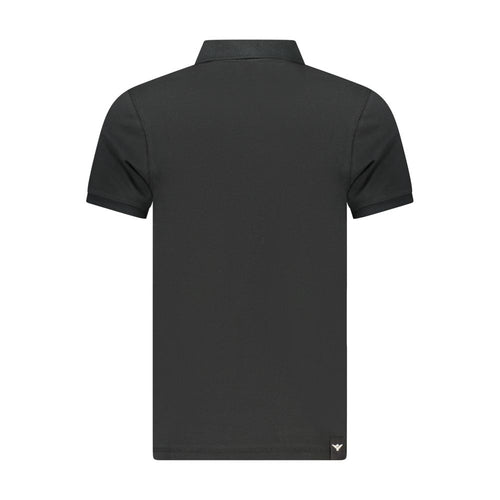 Accademia Militare Black Cotton Polo Shirt