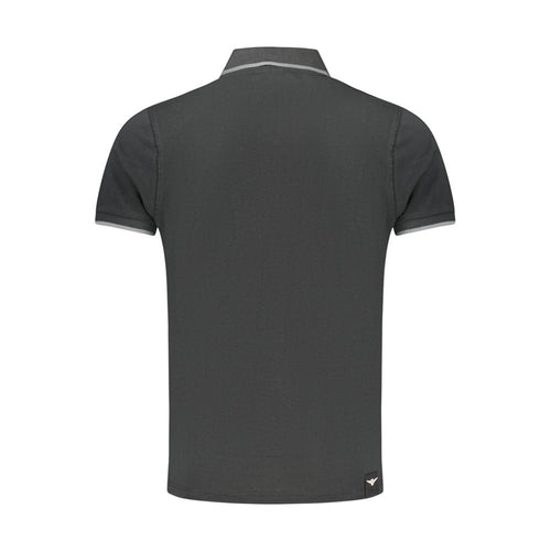 Accademia Militare Black Cotton Polo Shirt