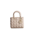 Dior Beige Lamb Leather Shoulder Bag