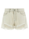 Rick Owens White Cotton Bermuda Shorts