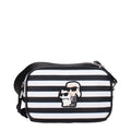 Karl Lagerfeld Black Fabric Crossbody Bag