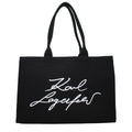 Karl Lagerfeld Black Fabric Shoulder Bag