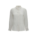 Lardini White Silk Dress Shirt