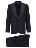 Dolce & Gabbana Blue Virgin Wool Two-Piece Suit
