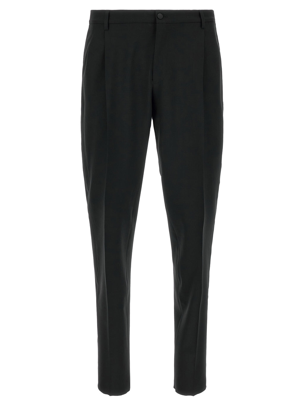 Dolce & Gabbana Black Virgin Wool Two-Piece Suit