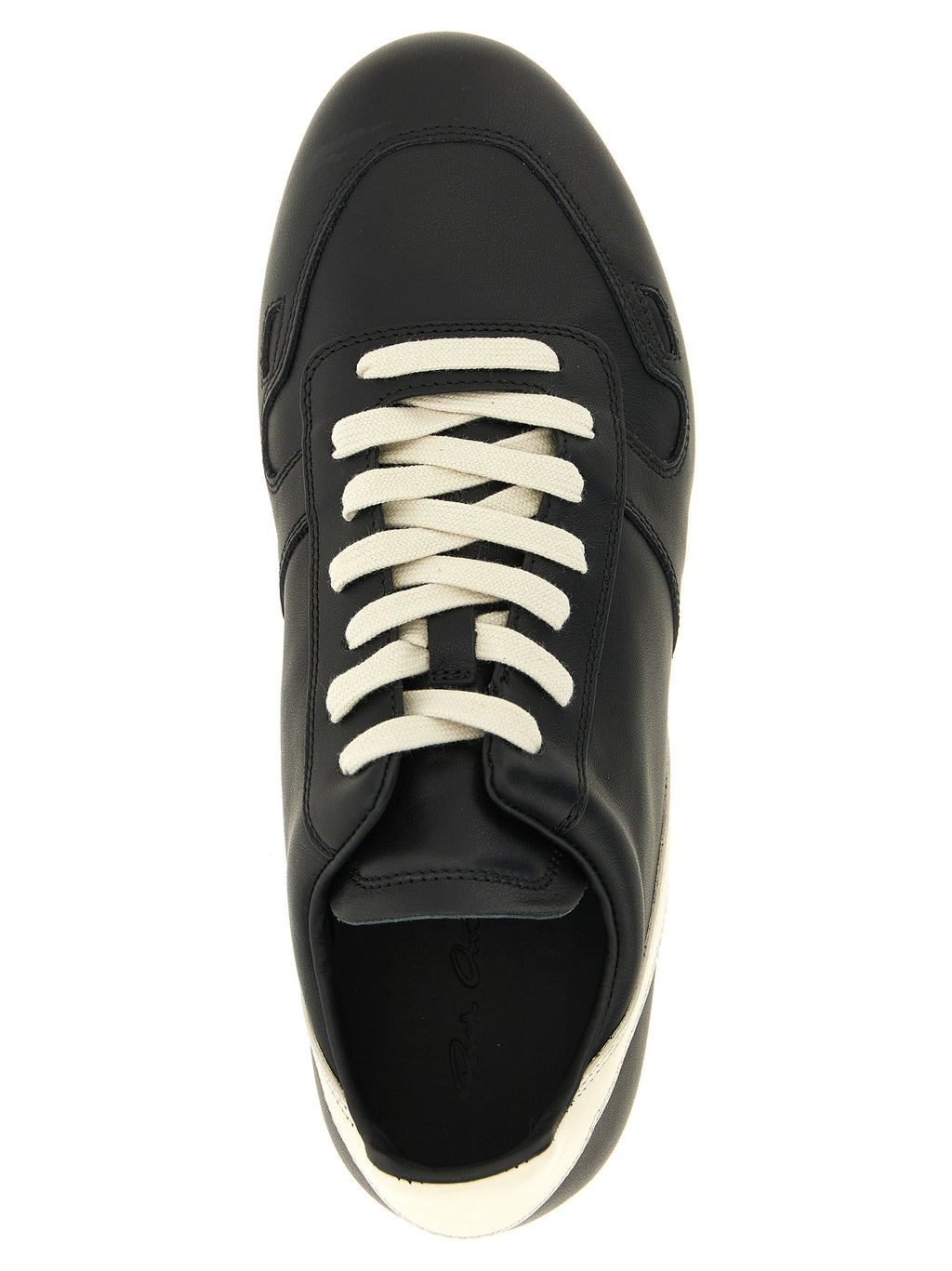 Rick Owens Bicolor Calfskin Low Top Sneakers