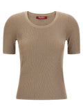 Max Mara Beige Polyamide T-Shirt