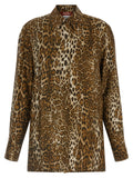Max Mara Brown Silk Blouse