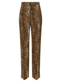 Max Mara Brown Silk Casual Pants