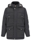Brunello Cucinelli Gray Wool Parka