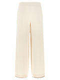 Brunello Cucinelli White Cashmere Athletic Pants
