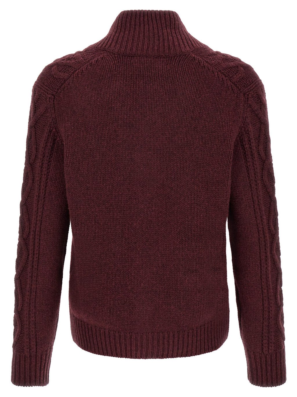 Brunello Cucinelli Bordeaux Cashmere Cardigan