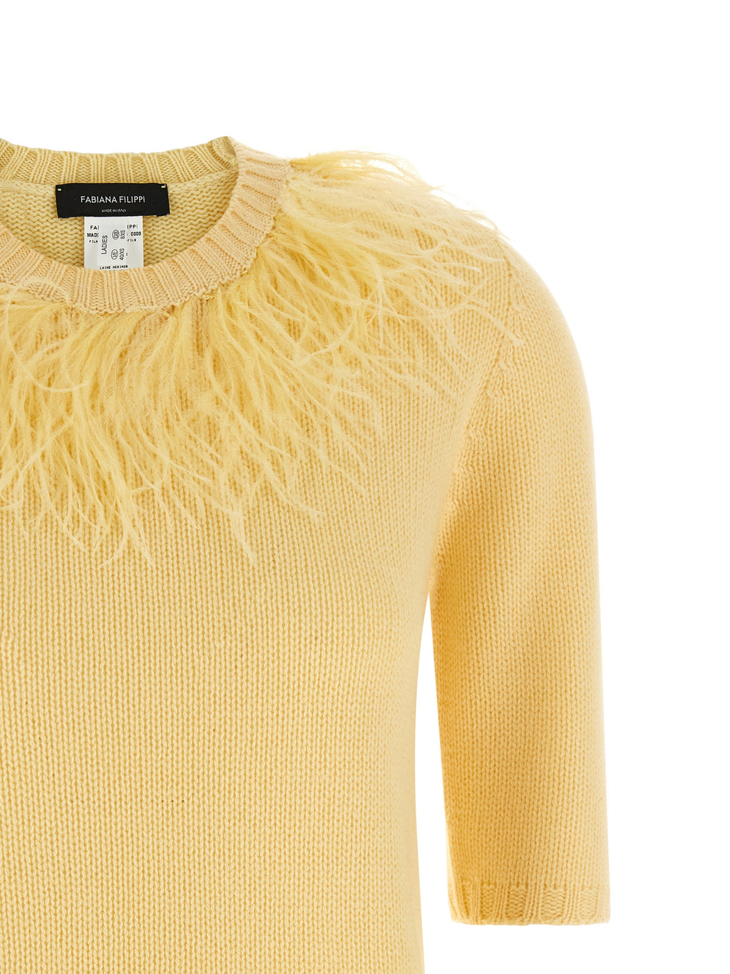 Fabiana Filippi Bicolor Virgin Wool Cardigan