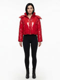 Dolce & Gabbana Red Elastane Full-Length Jacket