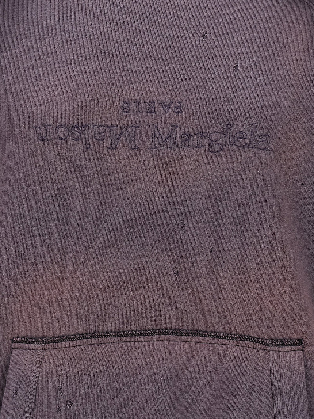 Maison Margiela Purple Cotton Hoodie