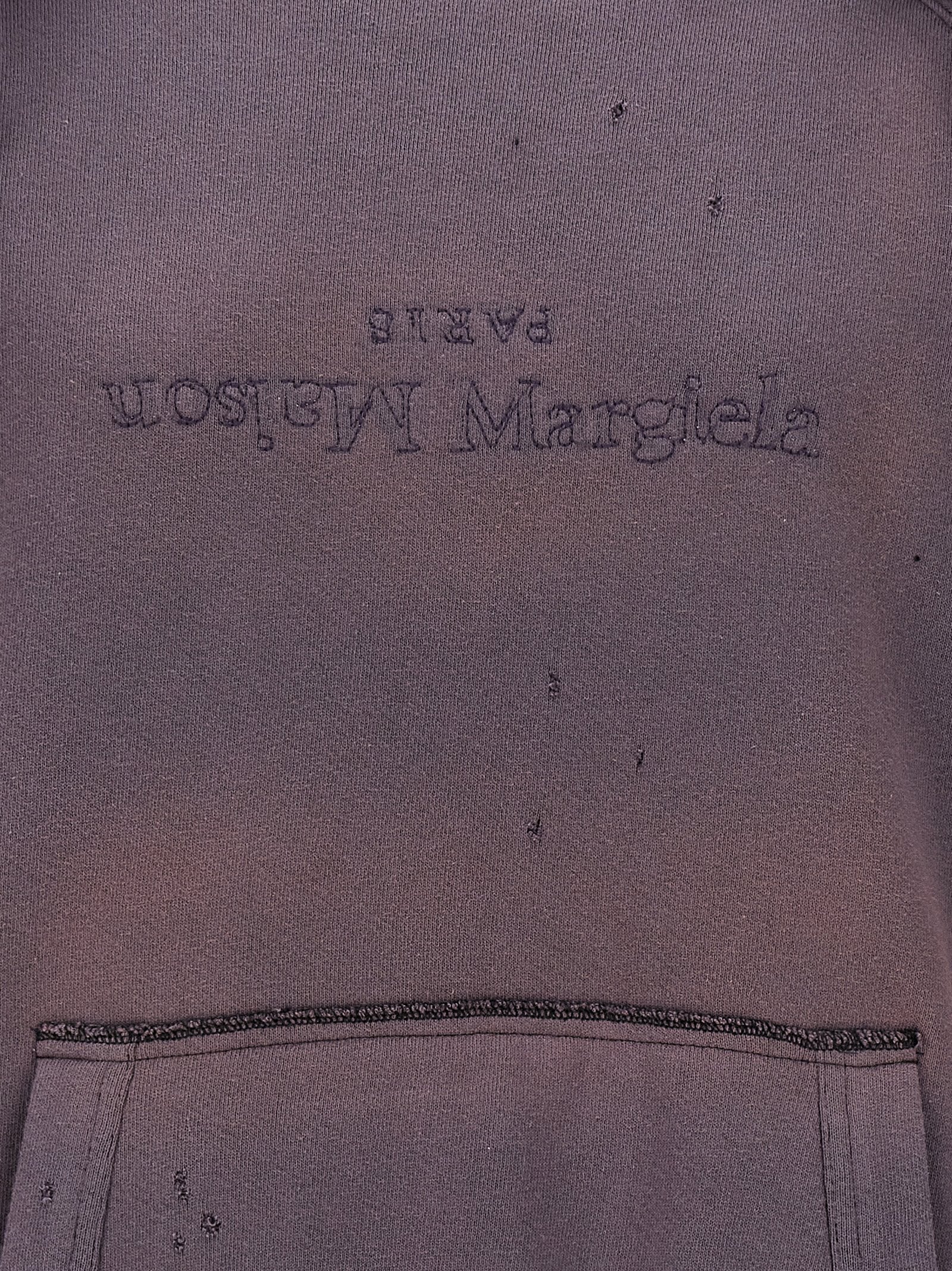 Maison Margiela Purple Cotton Hoodie