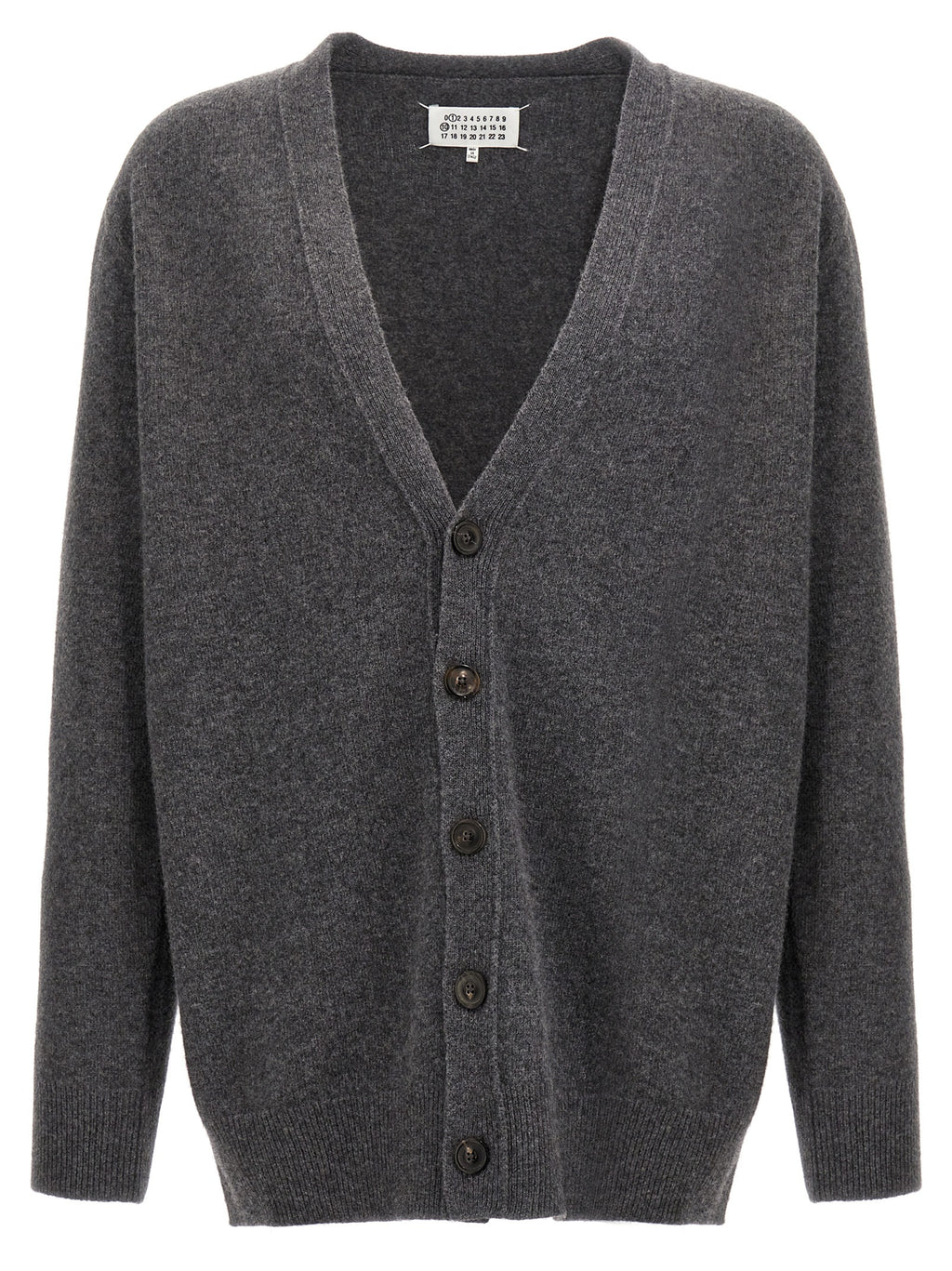 Maison Margiela Gray Wool Cardigan