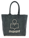 Isabel Marant Black Cotton Tote Bag