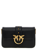 PINKO Black Calfskin Shoulder Bag