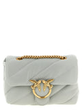 PINKO Gray Lamb Fur Crossbody Bag