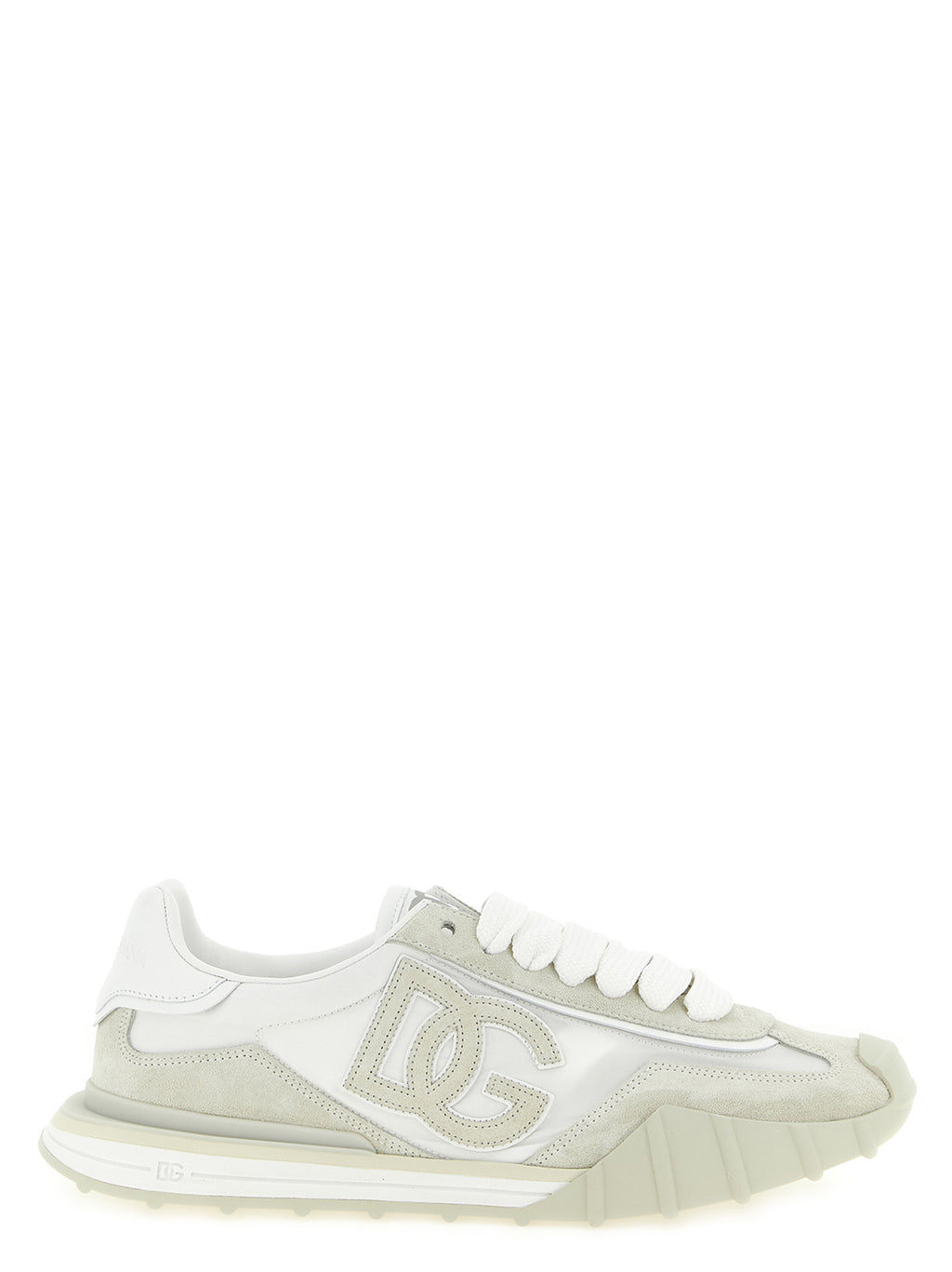 Dolce & Gabbana Beige Polyamide Athletic Sneakers