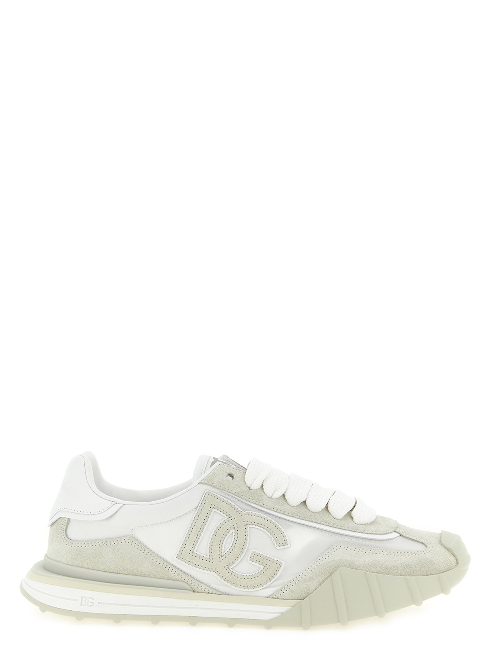 Dolce & Gabbana Beige Polyamide Athletic Sneakers