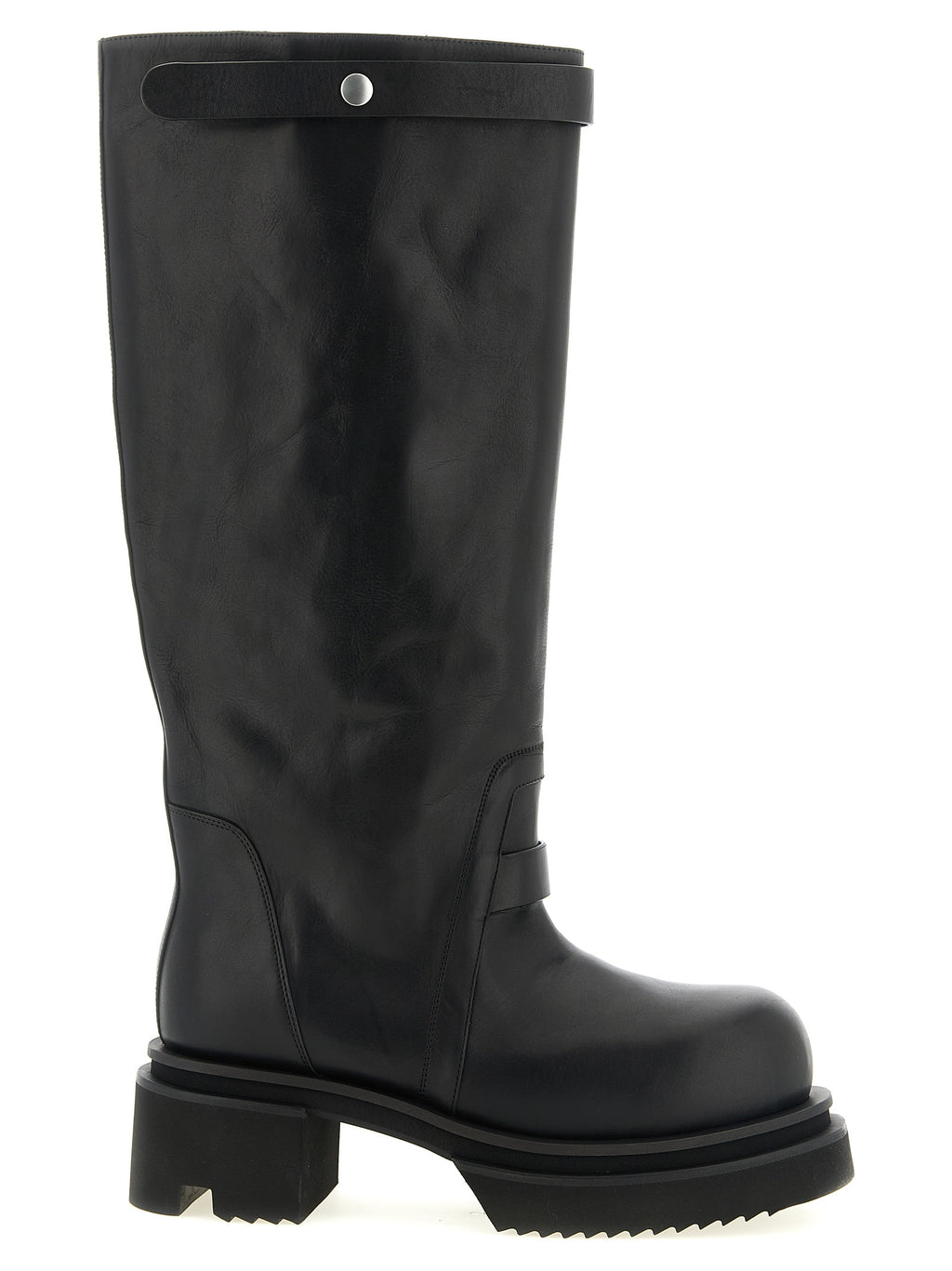Rick Owens Black Calfskin Over The Knee