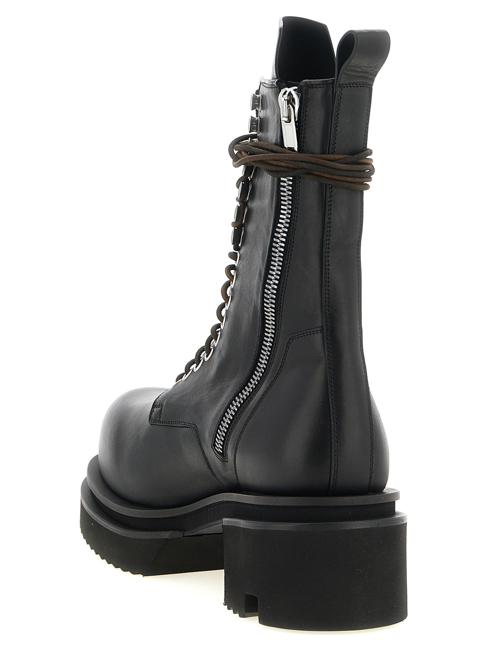 Rick Owens Black Calfskin Chelsea Boots
