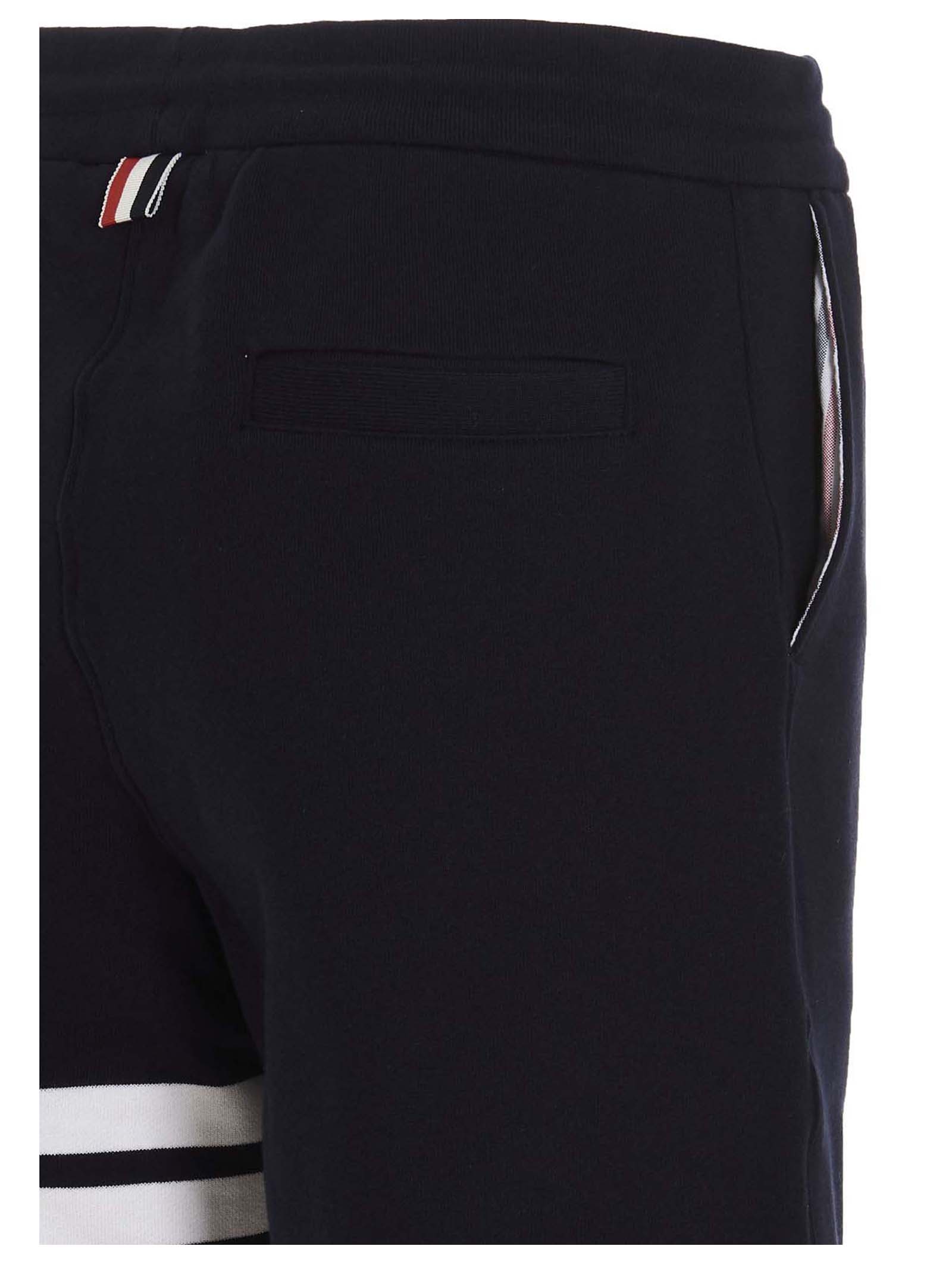 Thom Browne Blue Cotton Bermuda Shorts